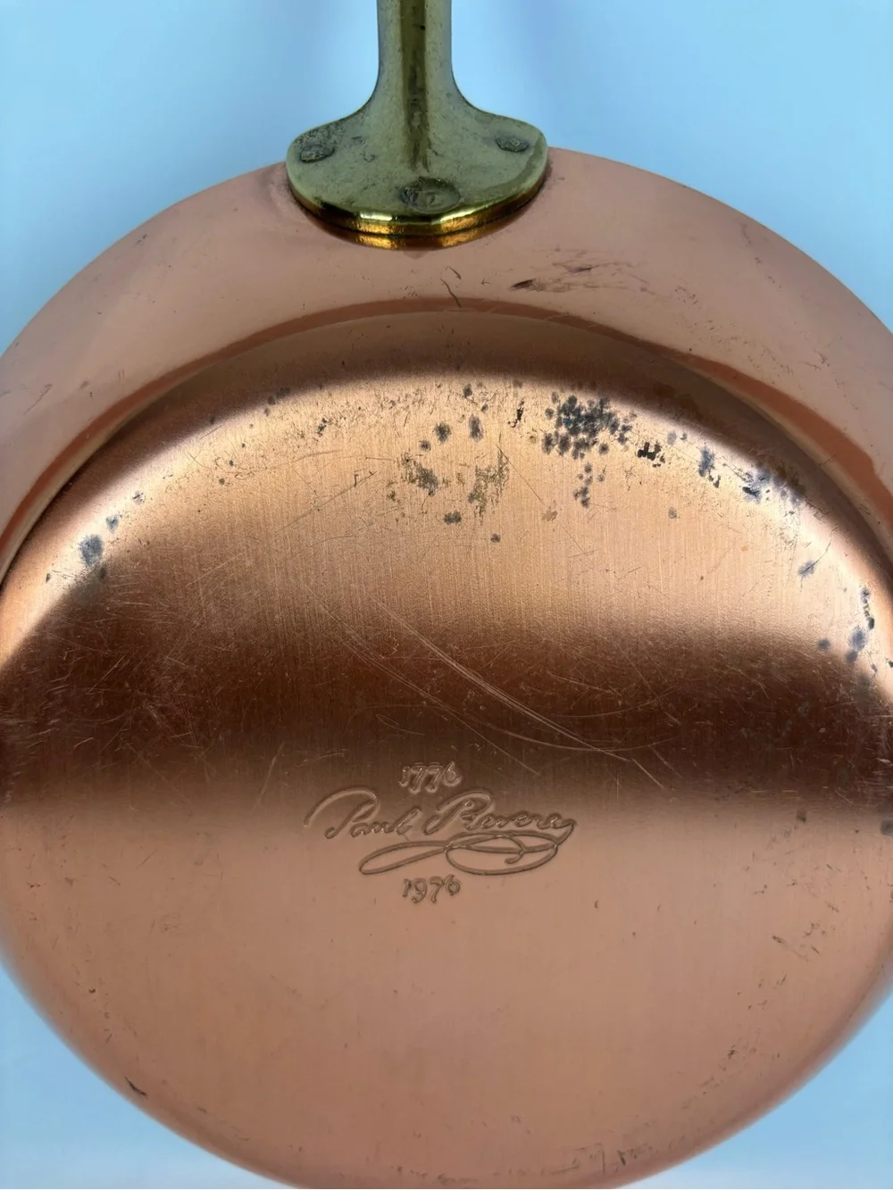 Vintage PAUL REVERE WARE Signature Series USA Copper 10.5” Skillet Fry Pan